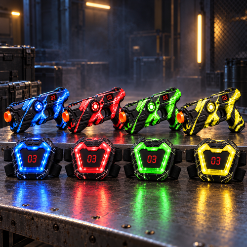 NeonTag lightning camo laser tag set