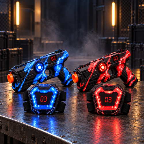 NeonTag lightning camo laser tag set